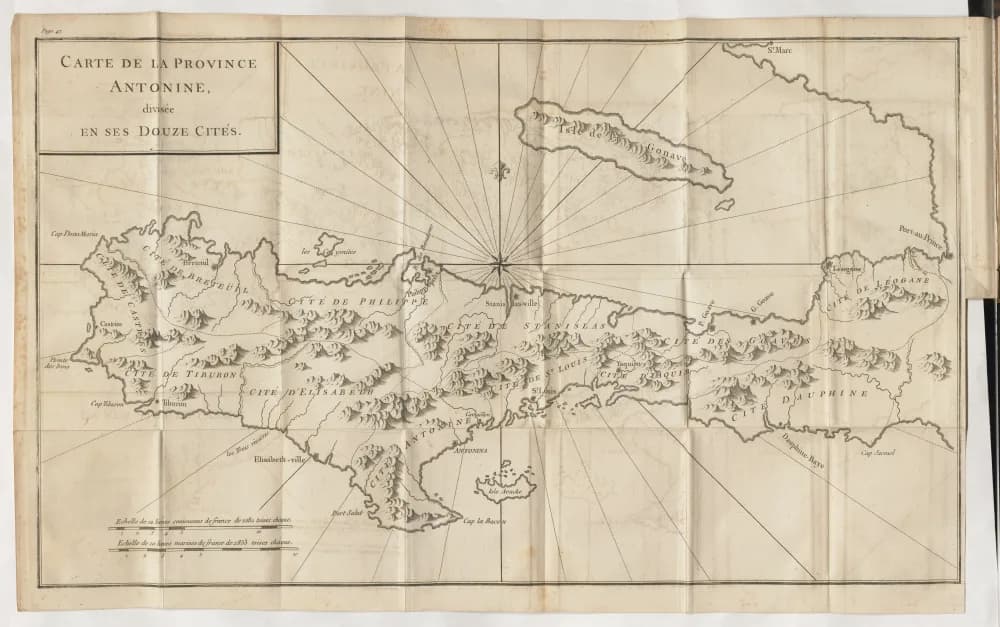 Carte de la Province Antonine — Moreau de Saint-Méry