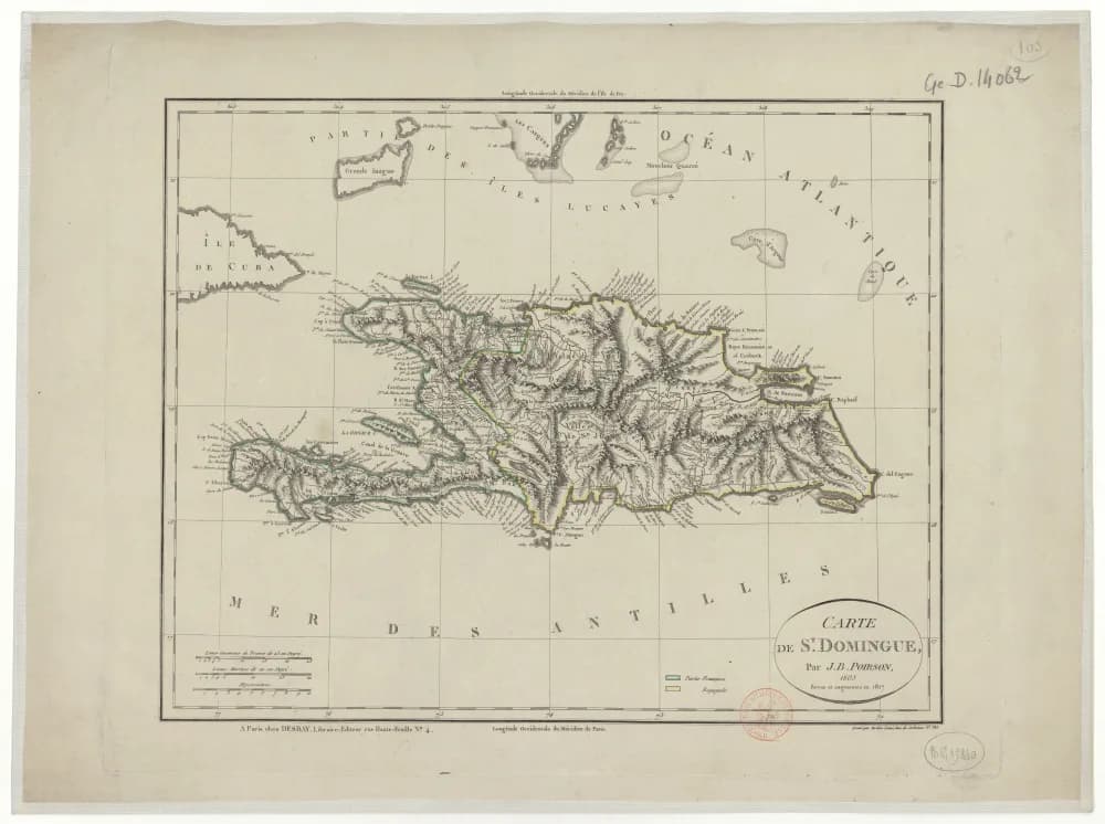Carte de St. Domingue — Poirson